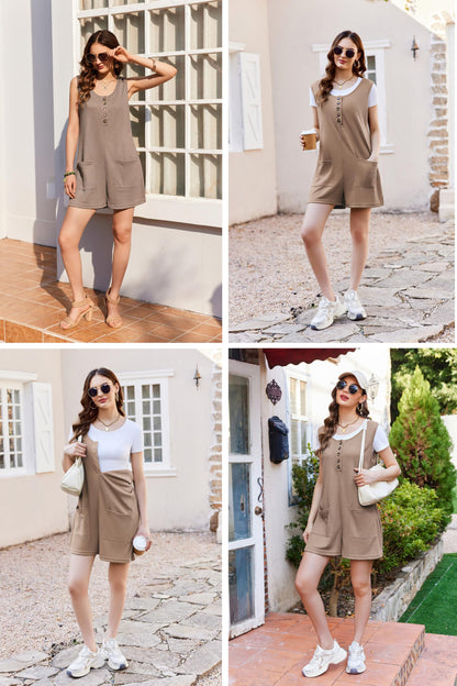 Ekouaer Rompers for Women Summer Outfits Casual Vacation Clothes