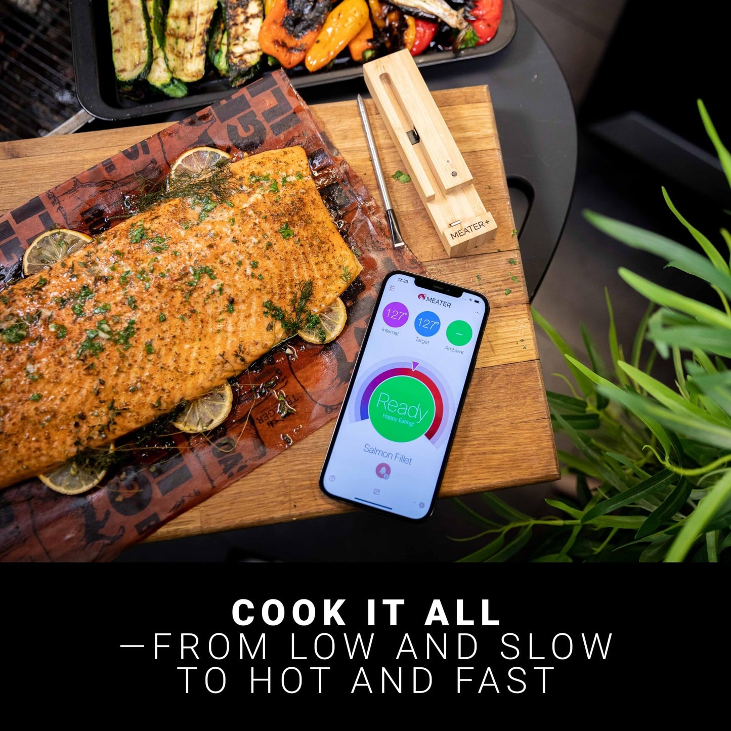 MEATER Plus | Smart Meat Thermometer with Bluetooth | 165ft Wireless Range | for The Oven, Grill, Kitchen, BBQ, Smoker, Rotisserie
