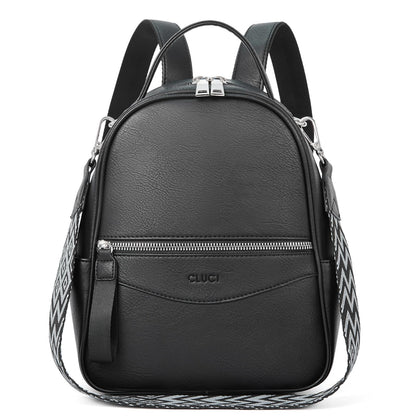 CLUCI Backpack Purse for Women Fashion Leather Small Backpacks Mini Ladies Shoulder Backpack Convertible Handbags