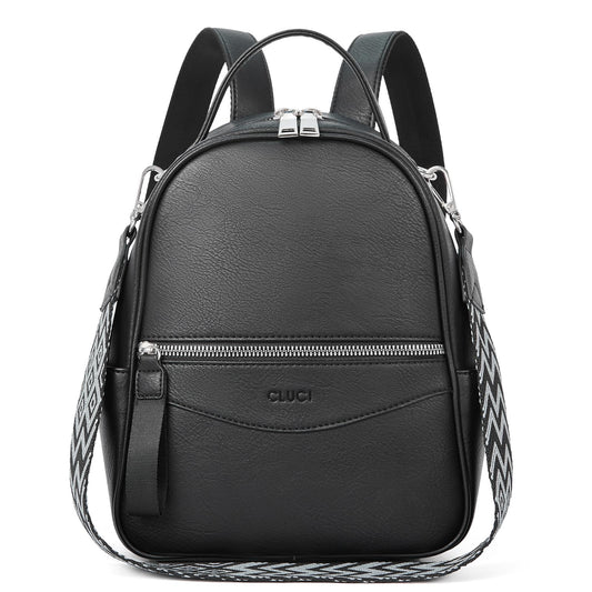 CLUCI Backpack Purse for Women Fashion Leather Small Backpacks Mini Ladies Shoulder Backpack Convertible Handbags