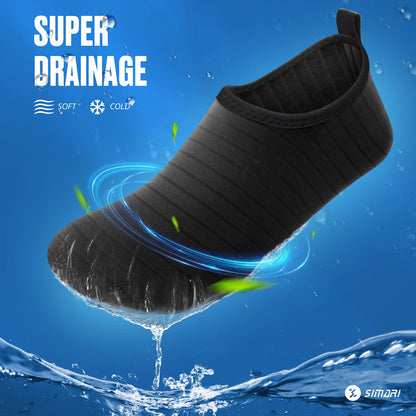 SIMARI Water Shoes Women Men Quick-Dry Swim Pool Beach Breathable Aqua Socks Soft Barefoot Slip-on Non-Slip Outdoor Sports Surf Yoga Exercise Diving River Lake Footwear SWS001