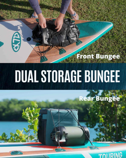 ZLX 11'6" Inflatable Paddle Board, Super Wide Stand Up Paddleboard with Removable Center Fin for Stability & Speed, Touring SUP with Accesssories for All Skill Levels, 500LBS