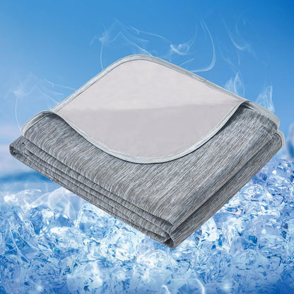 Cooling Blanket Queen Size, Lightweight & Breathable Summer Blanket for Hot Sleepers & Night Sweats, Double-Sided Cooling Design (Q-Max > 0.5), Soft Cooling Blanket for Bed, 79" x 86"