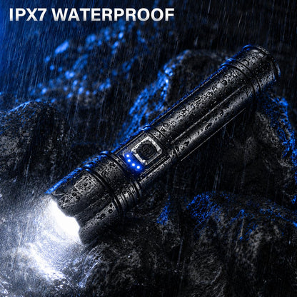 AKNEAR Rechargeable LED Flashlight 99000 High Lumens Super Bright (1 Pack)