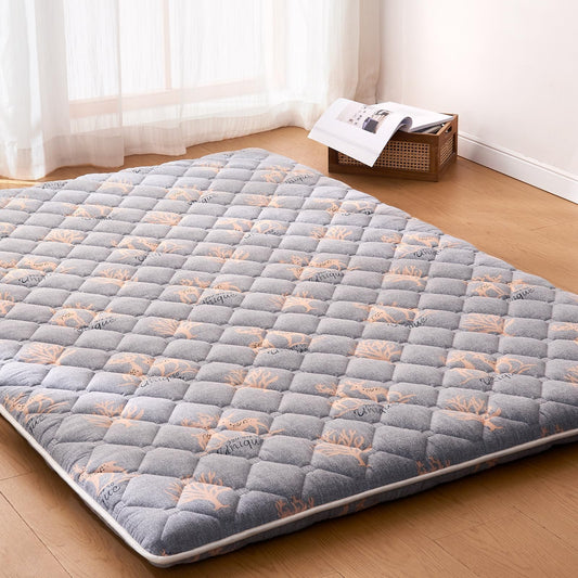 Premium Japanese Floor Mattress Twin Size 80"x 39", Extra Thick Futon Mattress with 100% High Density Foam - Ideal for Comfort and Support, Portable Tatami Mat Sleeping Pad for Guest Room, Dormitory