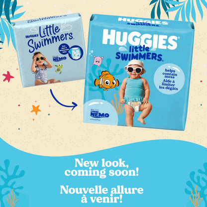 HUGGIES Swim Diapers, Size 3 Small, Huggies Little Swimmers Disposable Swimpants, 20 ct