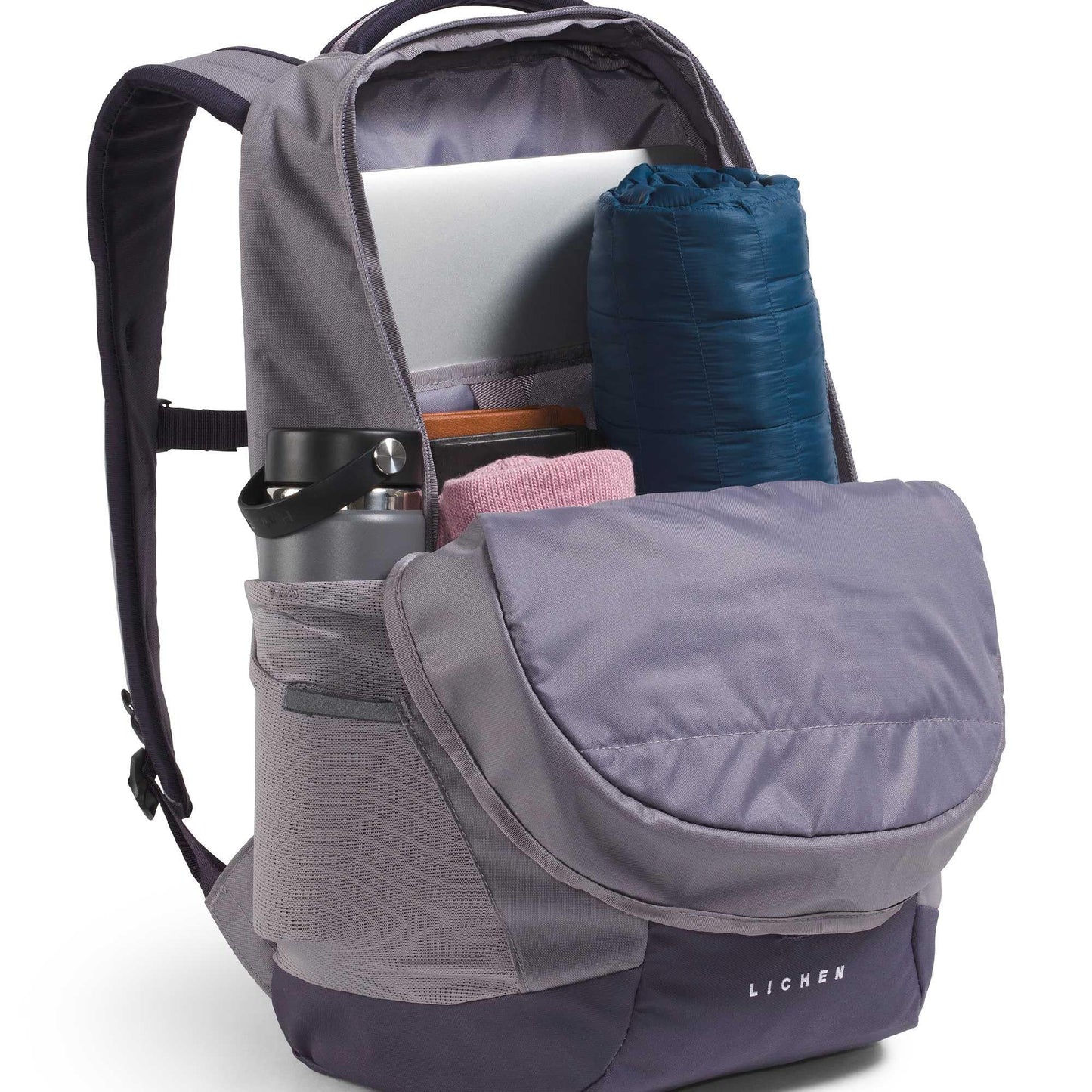 THE NORTH FACE Lichen Daypack, Transcendent Grey/Endless Dusk, One Size