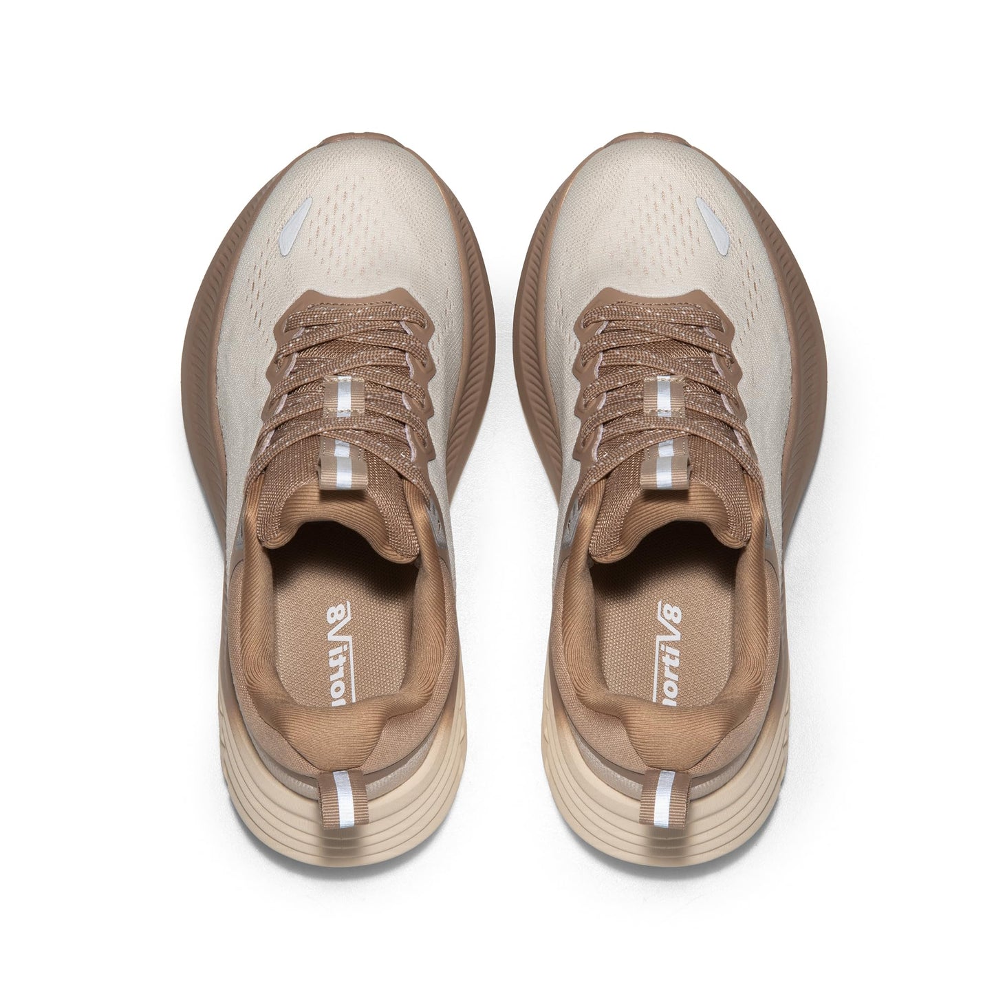 NORTIV 8 Women's Running Walking Shoes Cushioned Casual Tennis Shoes Non-Slip Workout Gym Sports Athletic Fashion Sneakers ActiveBreeze,Size 8,Beige Khaki,SNWS248W