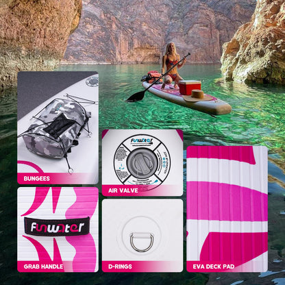 FunWater Stand up Paddle Board Inflatable Paddleboard Ultra-Light Inflatable Paddleboards for All Skill Levels Stand Up Paddle Board Paddleboard with SUP Accessories
