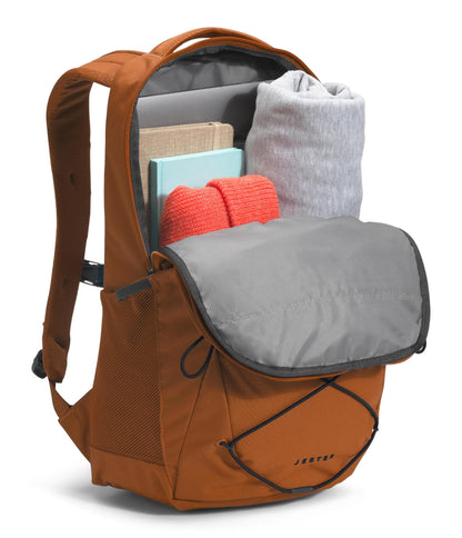 THE NORTH FACE Jester Everyday Laptop Backpack | Commuter Daypack with Water Repellent Finish, 16" Laptop Sleeve, Leather Brown/TNF Black-NPF, One Size
