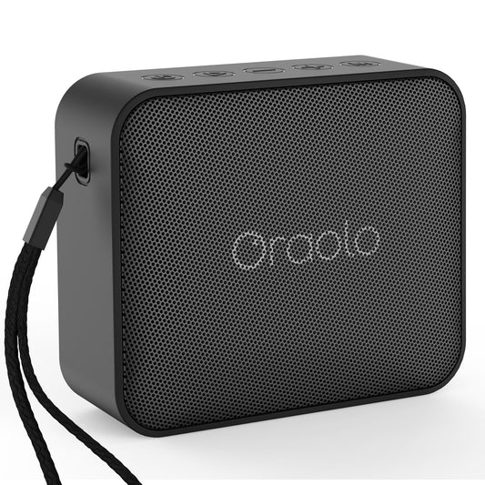 Oraolo Bluetooth Speaker, IPX7 Waterproof Portable Bluetooth Speaker with Stereo Sound, Bluetooth 5.0, TWS Pairing, Support AUX/TF Card, Small Wireless Speaker for Home, Shower, Outdoors, Travel