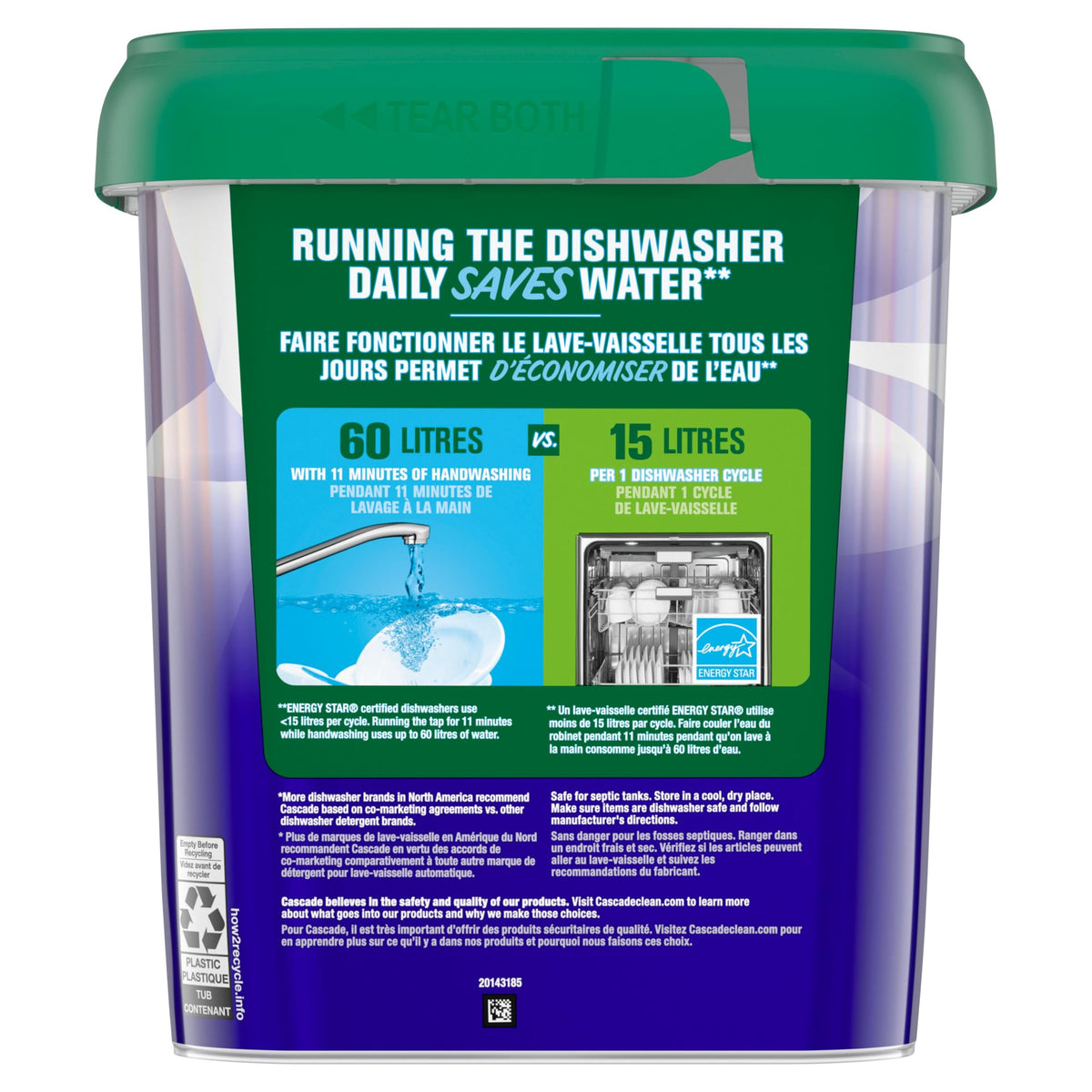 Cascade Platinum Plus Dishwasher Detergent Pods, Dish Detergent Soap, Fresh Scent, 51 Count