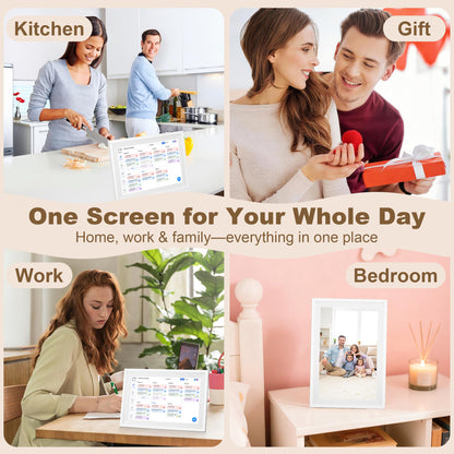 Telonixium Smart Digital Calendar 10.1 Inch Touch Screen Desk Display