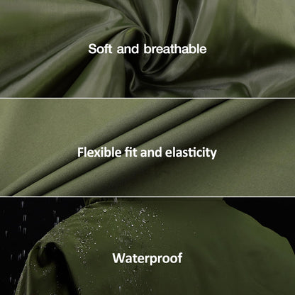CAMELSPORTS Mens Winter Coats Long Warm Jacket with Hood Casual Quilted Puffer Parka Windproof Jackets, 601-green, Large
