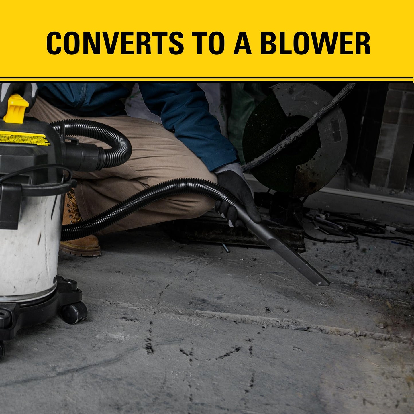 Stanley 4 Gallon Wet Dry Vacuum, 4 Peak HP Stainless Steel 3 in 1 Shop Vacuum Blower with Powerful Suction, for Job Site, Garage, Basement, Model: SL18301-4B