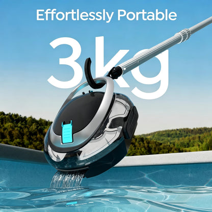 Cordless Robotic Pool Cleaner S2 with 90-Min Runtime, Ebony