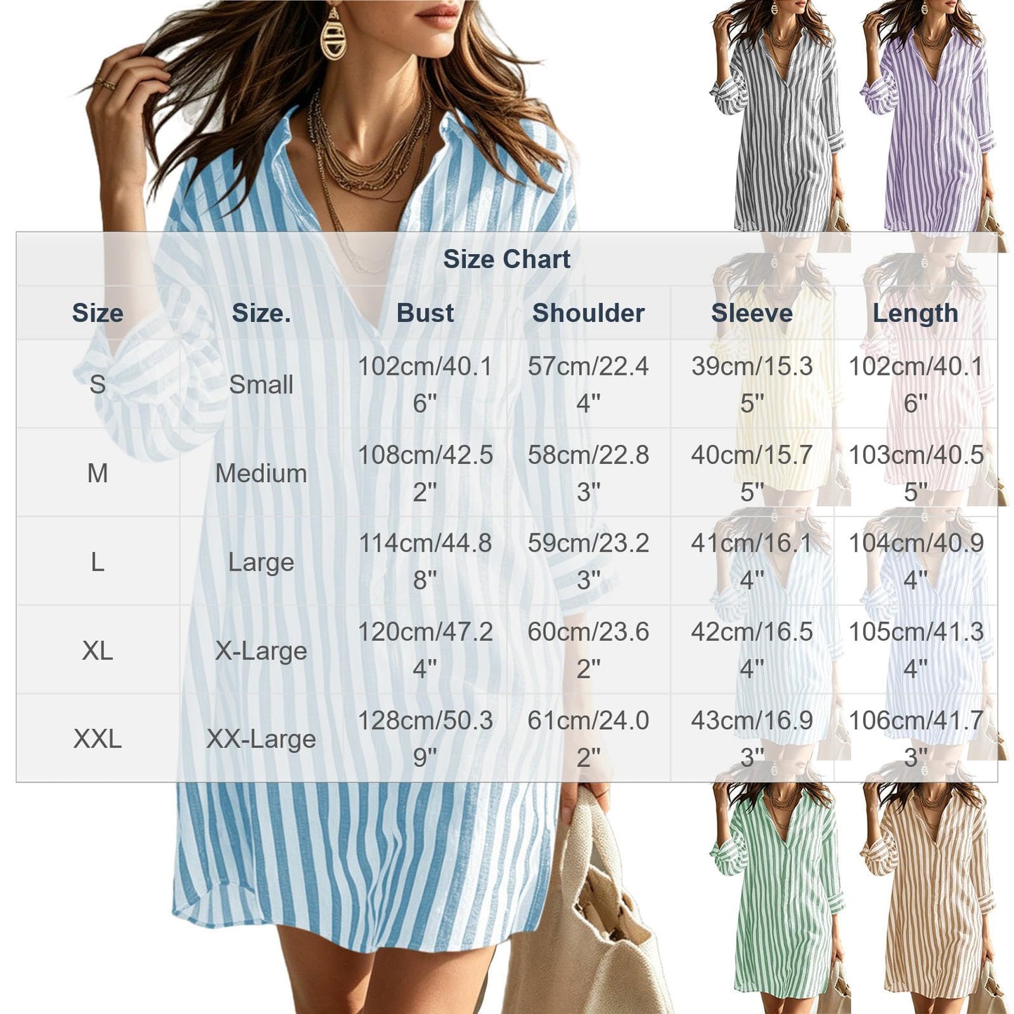 Tshirt Dress Women 2026 Summer Fashion Striped Color Block Mini Dresses V Neck Elegant Casual Loose Fit Sundresses Spring Dresses for Women Light Blue Large