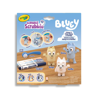 3ct Scribble Scrubbie, Bluey
