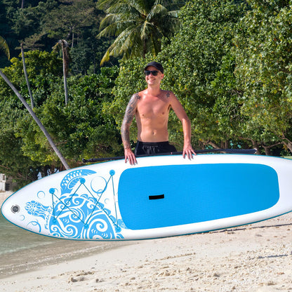 FEATH-R-LITE Stand Up Paddle Board 10'6''x33''x6'' Ultra-Light ISUP with Inflatable Paddleboard Accessories,Three Fins,Adjustable Paddle, Pump,Backpack, Leash, Waterproof Phone Bag
