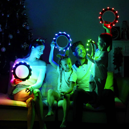 TOSY Flying Ring - 36 RGB Multicolor LEDs, Super Bright, Lost Mode, Auto Light Up, Easter Basket Stuffers Gift for Kid/Teen/Boy/Girl, Safe, Waterproof, Pool/Beach/Camping Toy