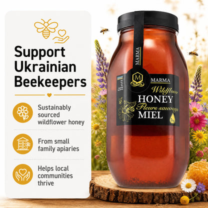HONIGMA Marma Wildflower Honey, 1000g/35.2oz