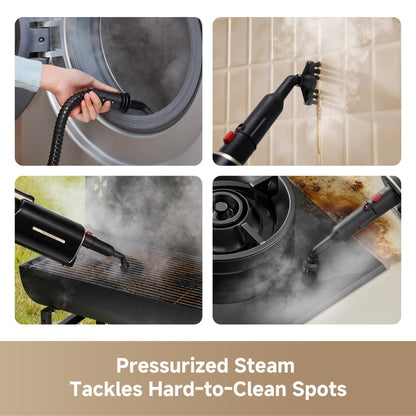DREAME SH10 Steam Mop with Detachable Handheld Steamer, 13-in-1 Portable Steam Cleaner, 3.8 lbs Lightweight Body, 15sec Steam-Up, 212℉ Steam Cleaning, 350ml Water Tank, Safety System