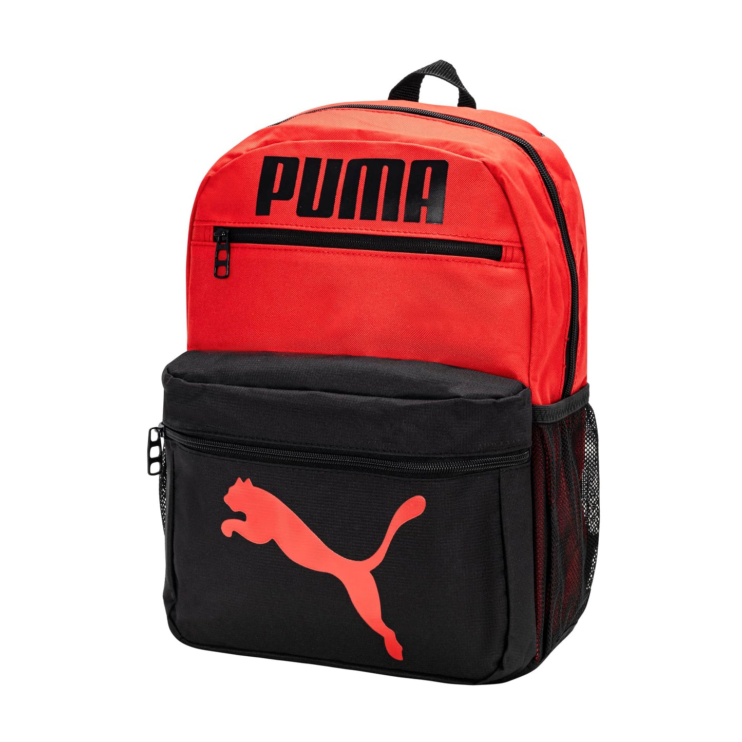 PUMA Kids' Meridian Backpack, Black/Red, One Size