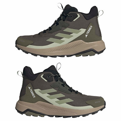 Adidas Men's Terrex Anylander Mid Top Rain.RDY Hiking, Shadow Olive/Tent Green/Halo Green