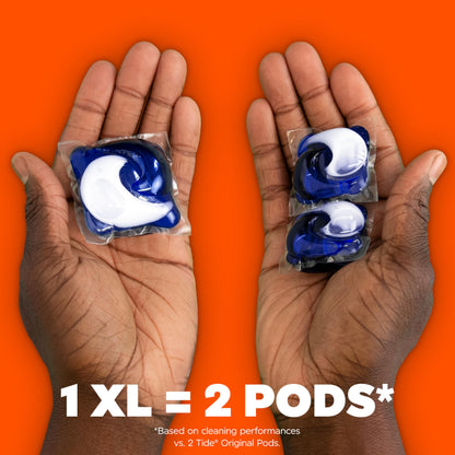 Tide Odour + Oxi Laundry Detergent Pacs, Original Scent, Advanced Odour + Stain Fighter, laudry soap washing detergent pacs, 25 Count