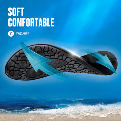 SIMARI Water Shoes Women Men Quick-Dry Swim Pool Beach Breathable Aqua Socks Soft Barefoot Slip-on Non-Slip Outdoor Sports Surf Yoga Exercise Diving River Lake Footwear SWS001