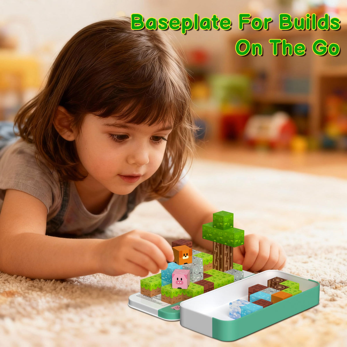 Magnetic Blocks Magnetic Building Blocks Cubes - 35PCS Tin Box Magnet Toys Travel Set STEM Educational for Kids Ages 4-8, 6-8, 8-12 Year Old Boys and Girls Birthday Christmas