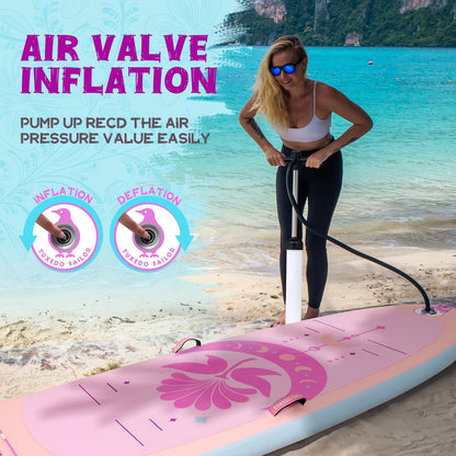Tuxedo Sailor Ultra-Light 10'6''x33''x6'' Paddleboard Inflatable Stand Up Paddle Board SUP for All Skill Levels Included with Board, Paddle, Pump, Fins, Backpack