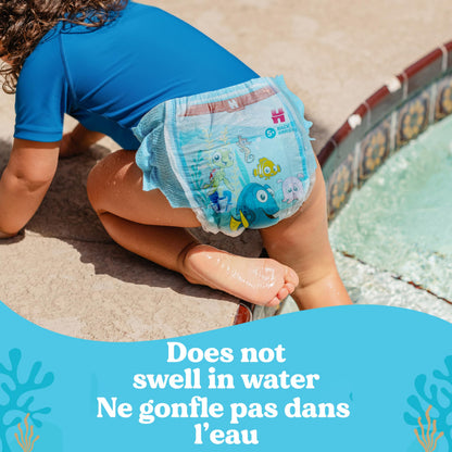 HUGGIES Swim Diapers, Size 3 Small, Huggies Little Swimmers Disposable Swimpants, 20 ct