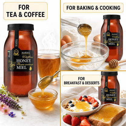 HONIGMA Marma Wildflower Honey, 1000g/35.2oz