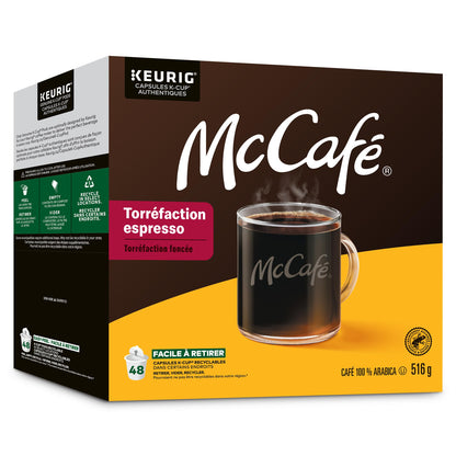 McCafe Espresso Roast K-Cup Coffee Pods, 48 Count, For Keurig Coffee Makers