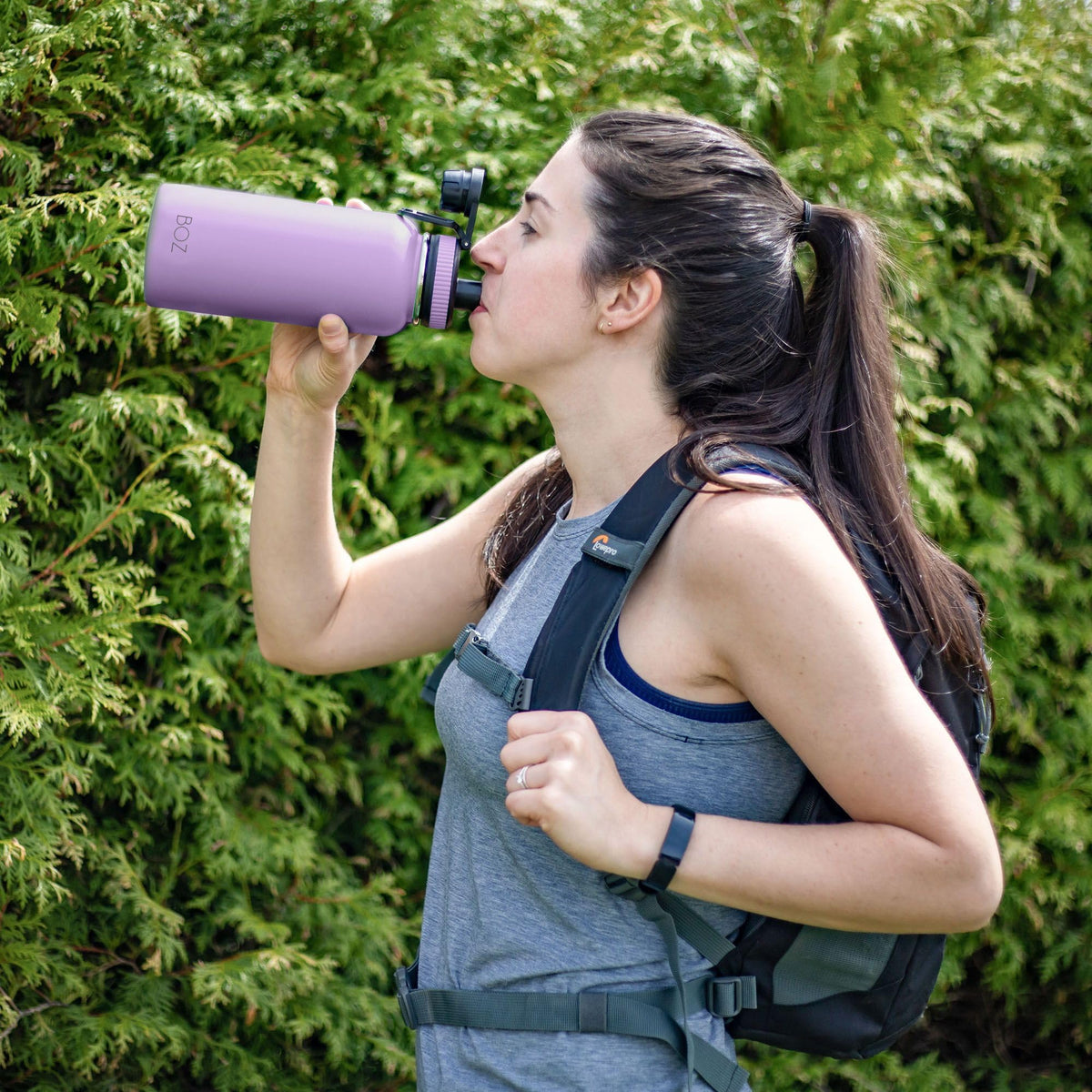 BOZ Stainless Steel Water Bottle XL, 1L/32oz (Lavender)