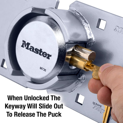 MASTERLOCK Hidden Shackle Lock with Hasp M736XKADCCSEN