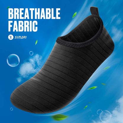 SIMARI Water Shoes Women Men Quick-Dry Swim Pool Beach Breathable Aqua Socks Soft Barefoot Slip-on Non-Slip Outdoor Sports Surf Yoga Exercise Diving River Lake Footwear SWS001