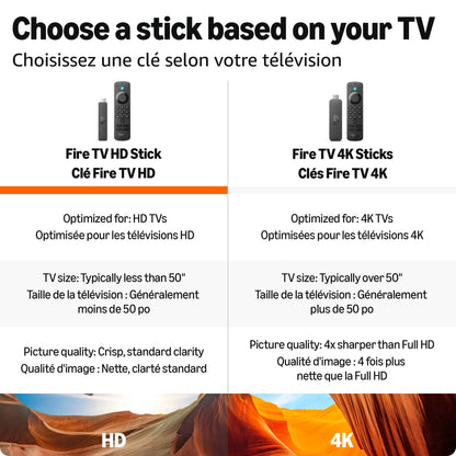 Amazon Fire TV Stick HD (newest model), free & live TV, Alexa Voice Remote, powered by the TV, effortless setup
