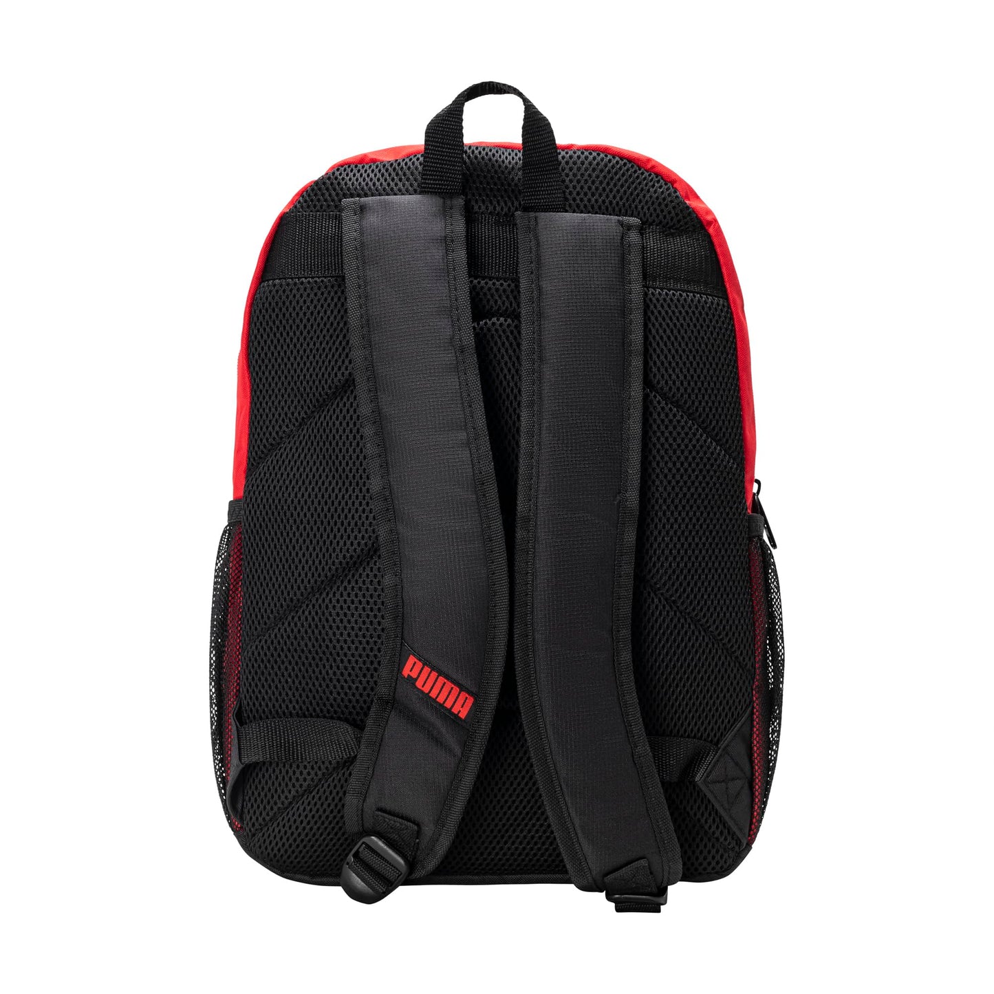 PUMA Kids' Meridian Backpack, Black/Red, One Size