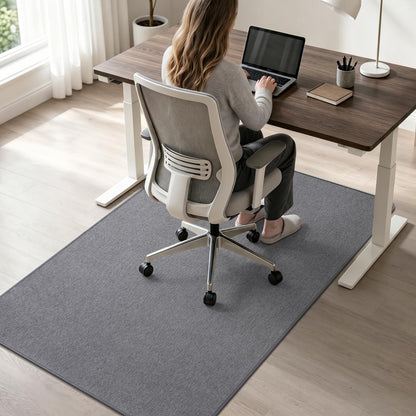 Office Chair Mat-Computer Chair Mat for Hardwood Floor 36x48in Floors Protector for Office Chair Gaming Desk Floor Chair Rug for Home Office Non Slip Rug Pad Grey
