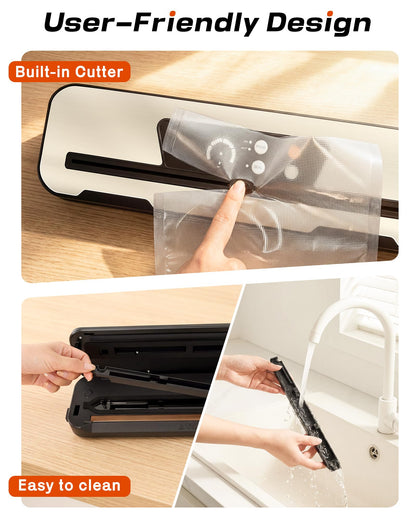 Vacuum Sealer Machine, NEXT-SHINE 80kPa Powerfu Food Sealer with Digital