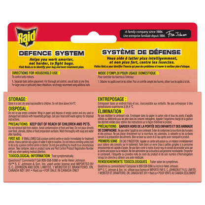 Raid Ant Killer Baits and Traps, Kills Ants Where They Breed, for Indoor Use, Child Resistant, 4 Bait Stations