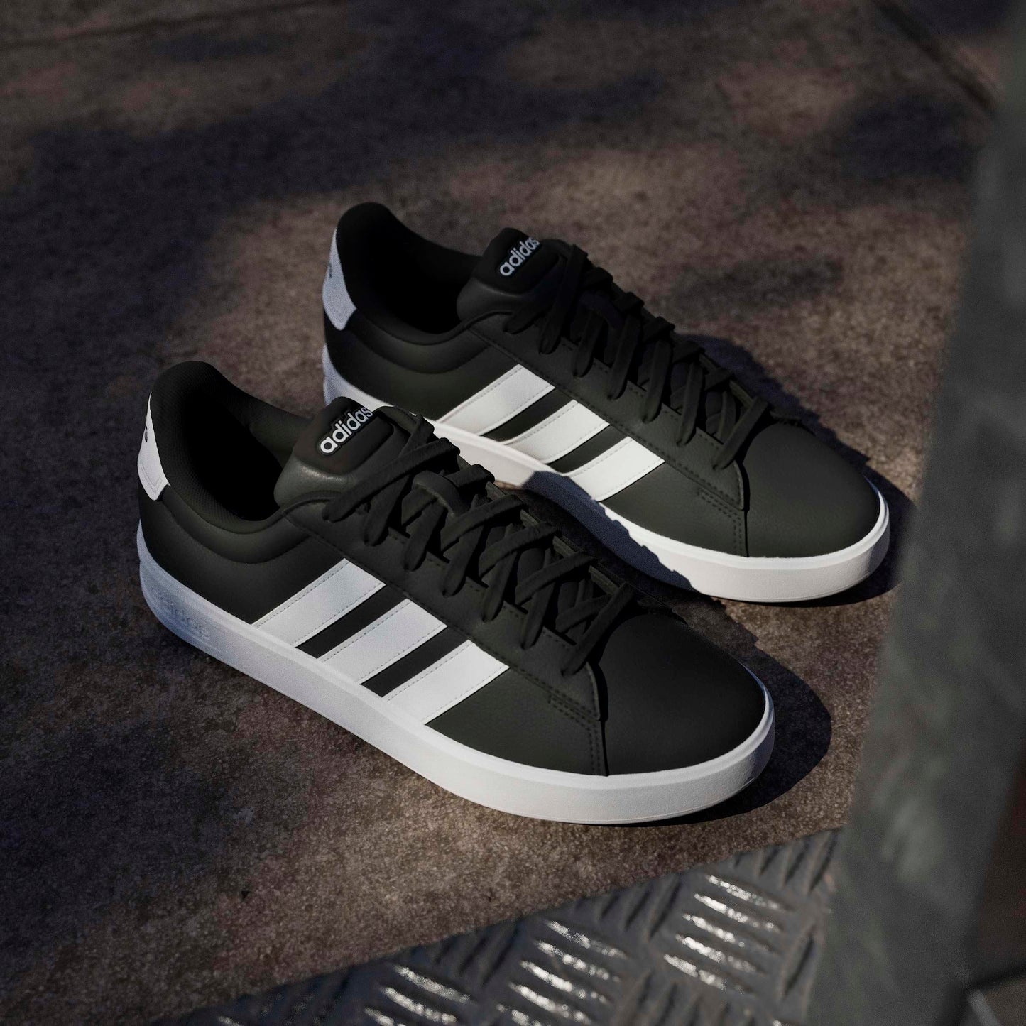adidas Men's Grand Court 3.0, Black/White/White, 10