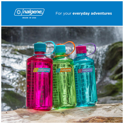 Nalgene 32 oz Narrow Mouth Water Bottle | BPA-Free, Durable & Leak Proof, Lightweight Bottle for Hiking, Gym & Travel, Mocha