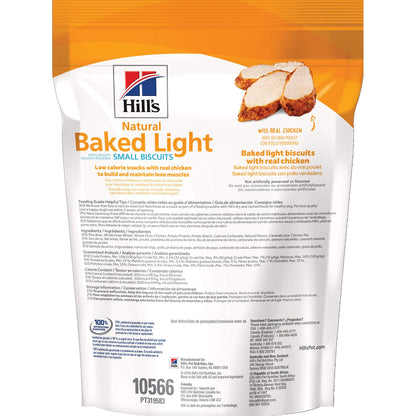 Hills Natural Baked Light Biscuits with Real Chicken, Treats for Small Dogs, 8 oz Bag