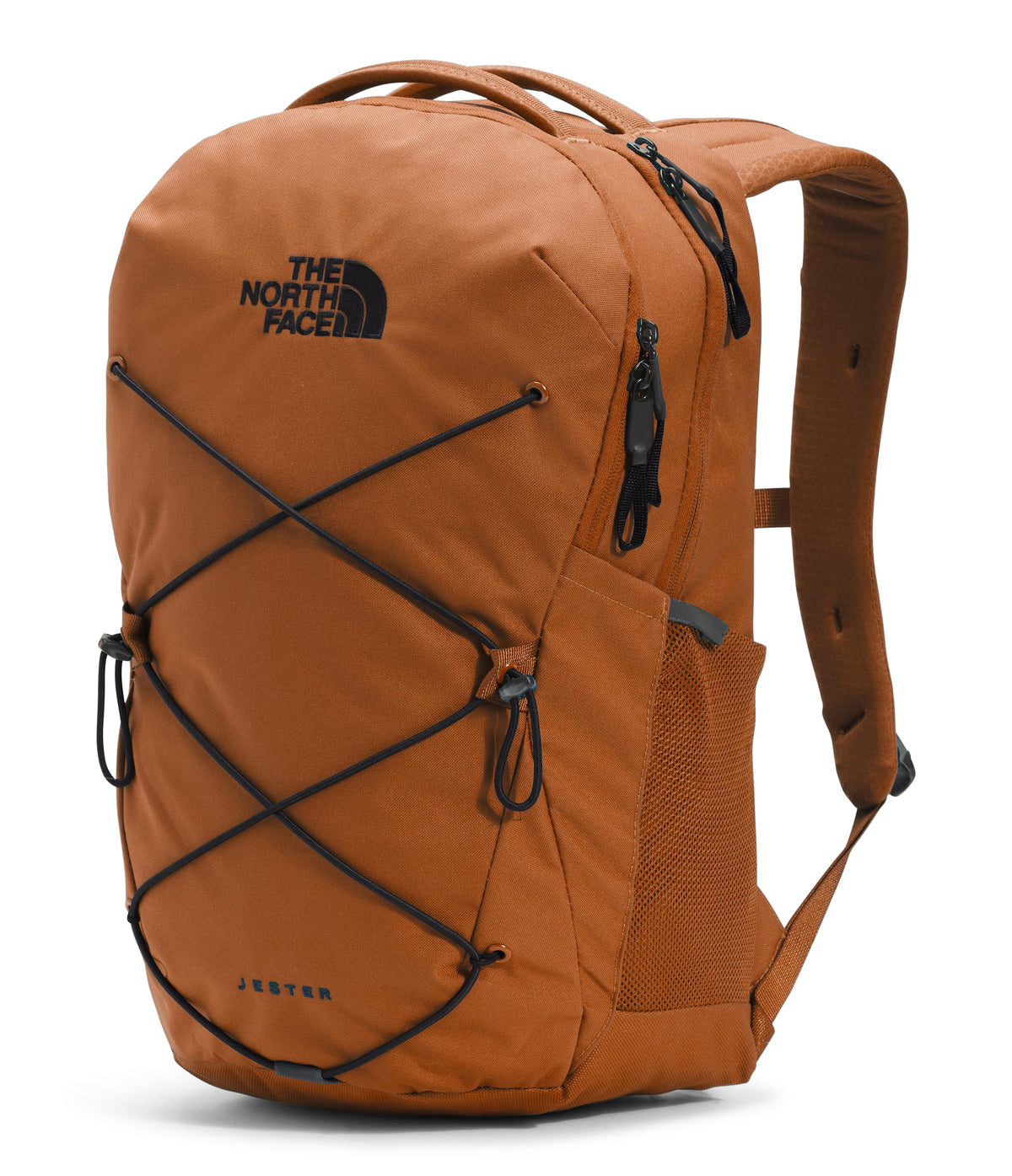 THE NORTH FACE Jester Everyday Laptop Backpack | Commuter Daypack with Water Repellent Finish, 16" Laptop Sleeve, Leather Brown/TNF Black-NPF, One Size
