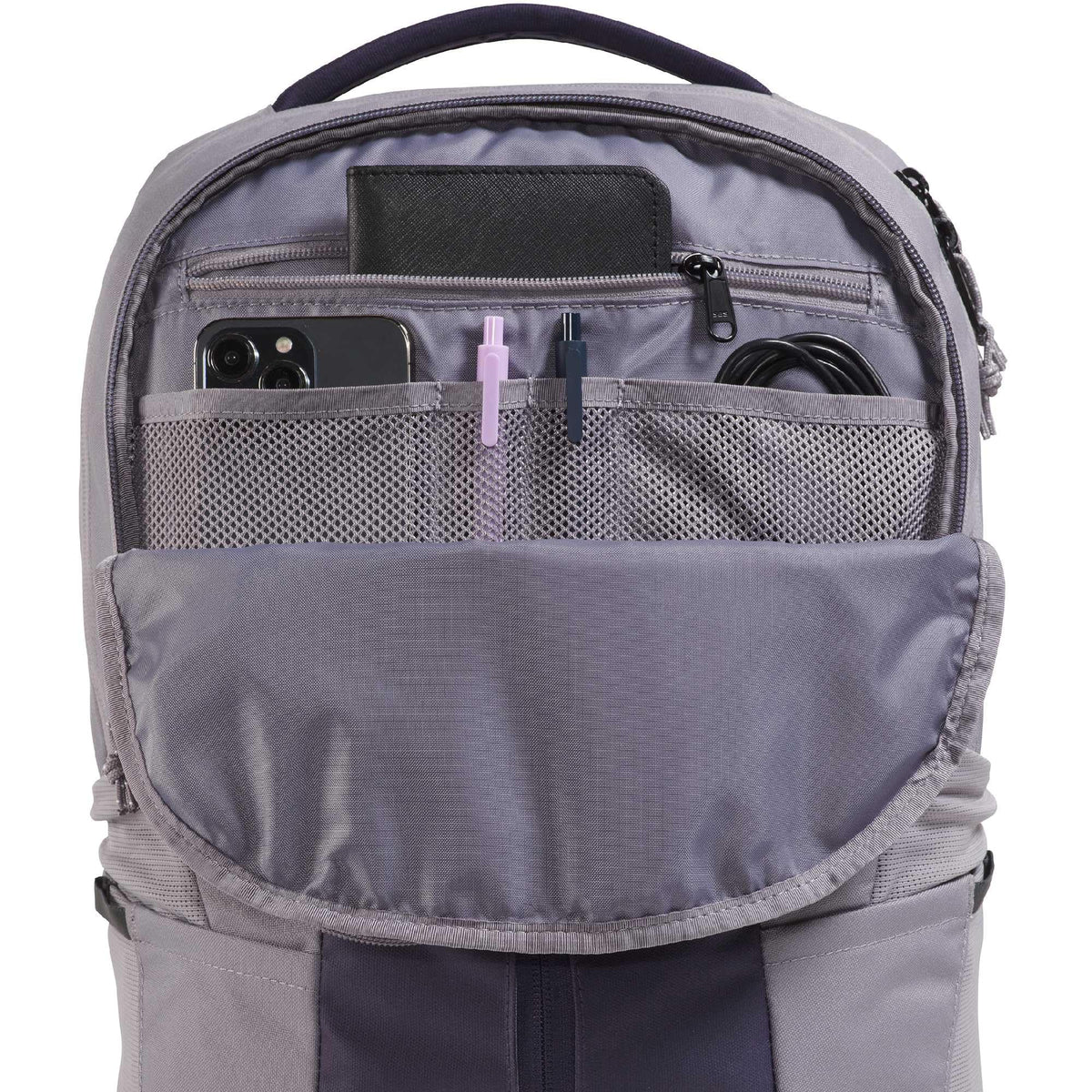 THE NORTH FACE Lichen Daypack, Transcendent Grey/Endless Dusk, One Size