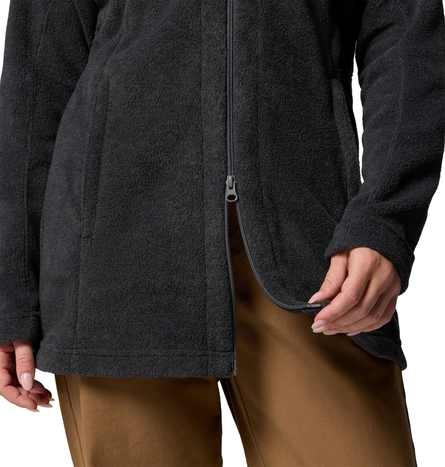 Columbia Women's Benton Springs II Long Hoodie, Charcoal Heather, X-Large