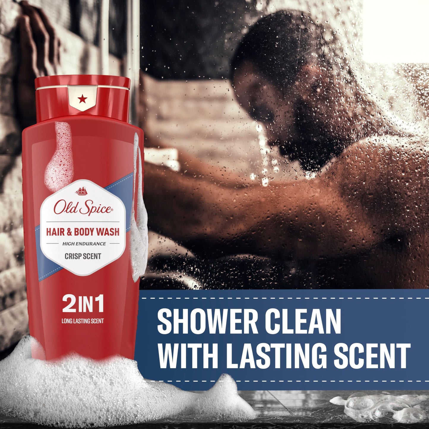 Old Spice High Endurance Body Wash Hair & Body Wash, 2.12 L Total (4 Count of 532 mL Each)